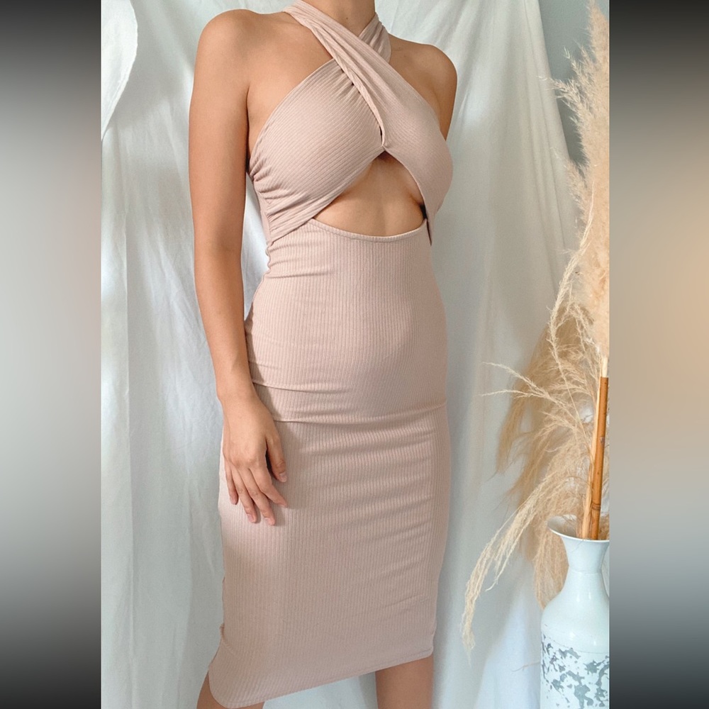 NEW midi halter dress